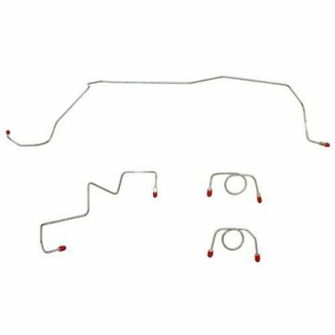 2003-05 Dodge Neon Front Brake Line Kit SRT-4 All Variants Stainless - WKT0381SS