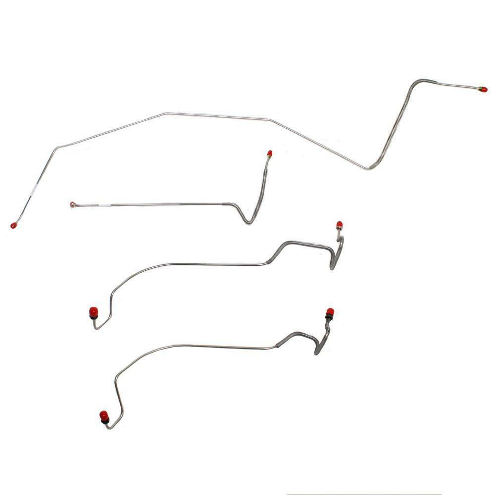 1989 Dodge D250 Front Brake Line Kit 2WD Regular Cab w/ Long CTD - WKT8901SS