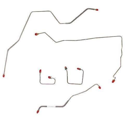 Jeep Cherokee 1995-2001 Front Brake Line Kit No ABS Stainless WKT9141SS-CP