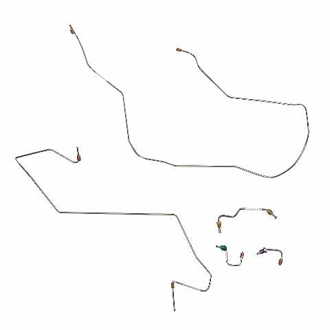 Front Brake Line Kit For Dodge Ram 1500 1994-1995 w/ 4WD Rear ABS-WKT9403SS