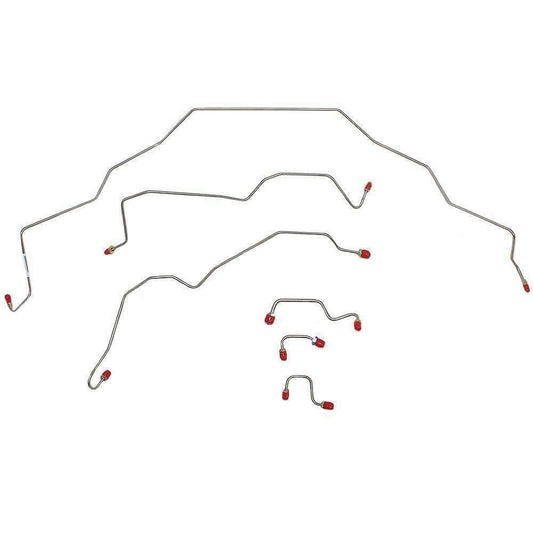 95-97 Dodge Ram 1500, 2500, 3500 Front Brake Line Kit 2WD RWABS Stainless Steel WKT9501SS - Front Lines Car Part People