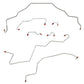 95-97 Dodge Ram Front Brake Line Kit 2WD AWABS Stainless Steel