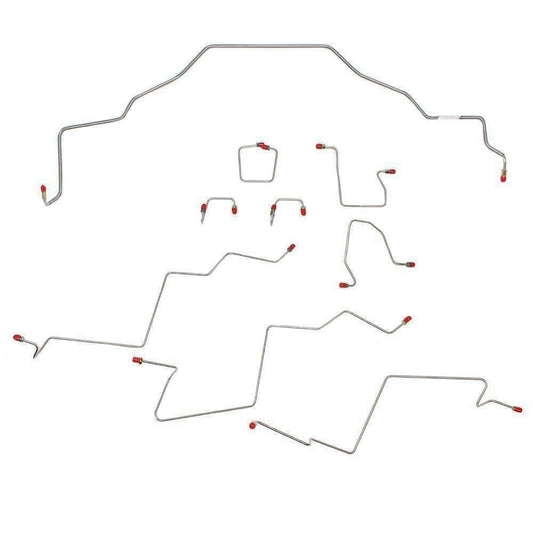 Fine Lines WKT9802OM - Front Brake Line Kit Fits Dodge Ram 1500 1998-2001 2WD|AWD AWABS - Front Lines Car Part People
