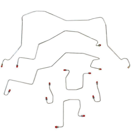1998-2001 Dodge Ram 1500 Front Brake Line Kit 4WD RWABS Steel WKT9803OM