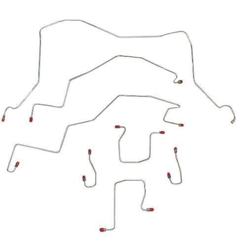1998-2001 Dodge Ram 1500 Front Brake Line Kit 4WD RWABS Steel WKT9803OM