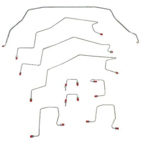98-01 Dodge Ram 2500 Front Brake Line Kit 2WD AWABS Stainless Steel