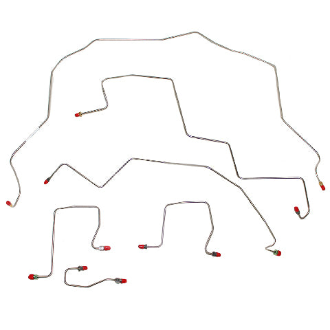 Dodge Ram 3500 1998-2002 Front Brake Line Kit 4WD RWABS Stainless WKT9807SS-CP