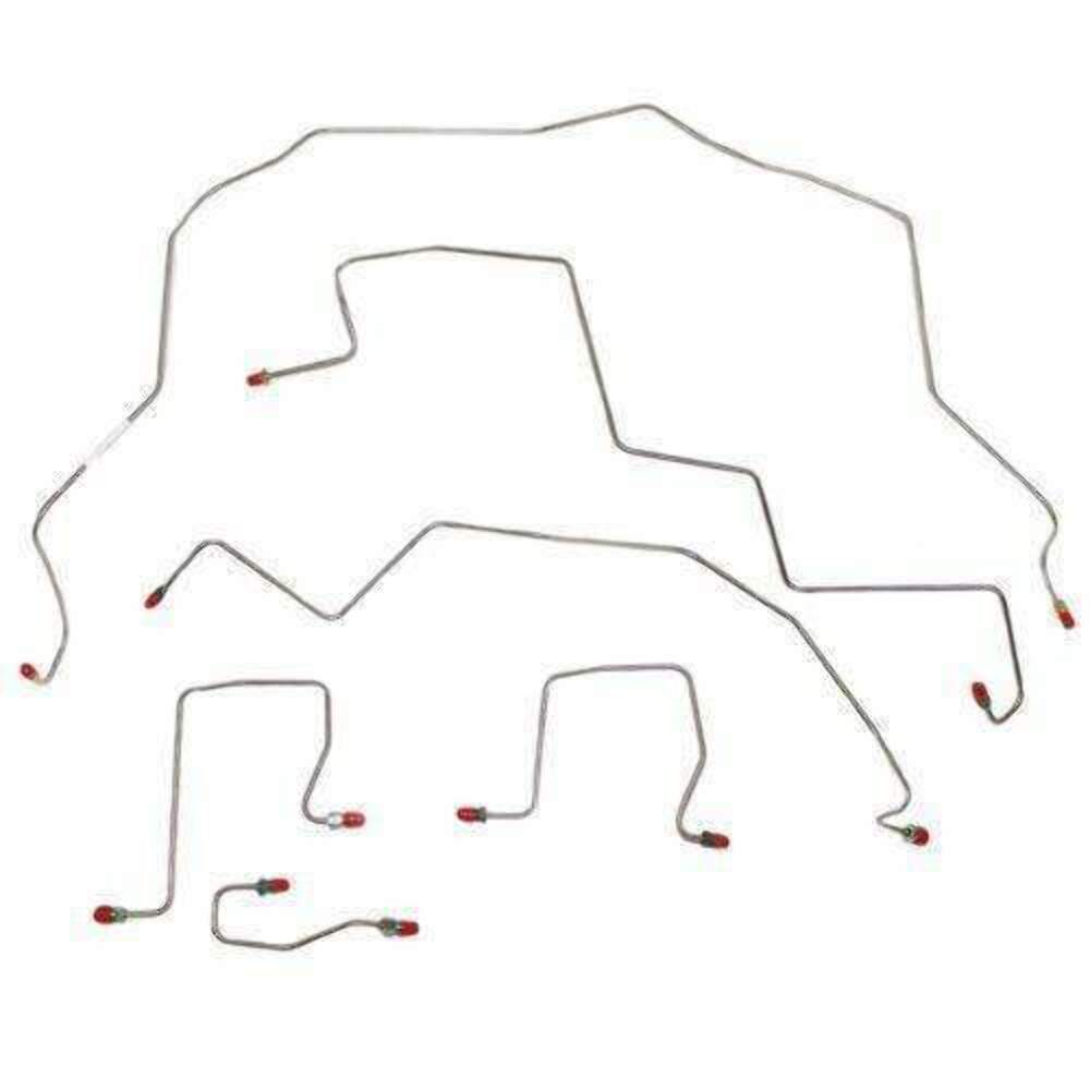For Dodge Ram 3500 1998-2002 Front Brake Line Kit w/ 4WD Rear ABS-WKT9807SS-CPP - Front Lines Car Part People