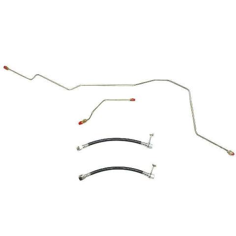 2001-2002 Dodge Ram 2500 Rear Axle Brake Lines Dana 80 Stainless WRA0103SS