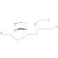 Rear Axle Brake Lines For Dodge Ram 1500 2002-08 9.25" Rear Disc Steel WRA0201OM