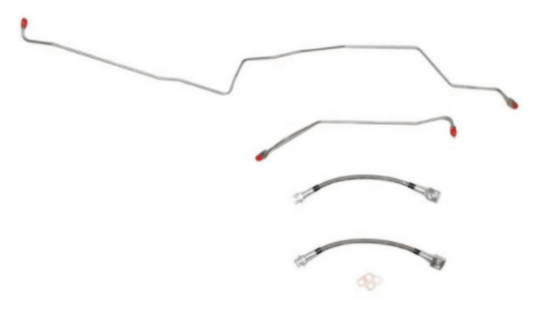 For Jeep Liberty 2003-2005 Rear Axle Brake Lines Rear-WRA0242OM-CPP - Rear Lines Car Part People
