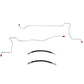 Dodge Rear Axle Brake Line Kit; Fine Lines-WRA0301SS