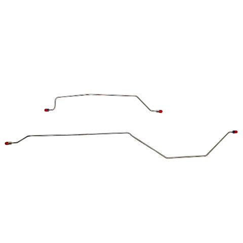 Jeep Wrangler 1997-2006 Rear Axle Brake Lines w/ Dana 35 Rear Drums WRA0355SS-CP