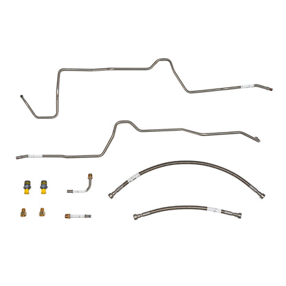 2003-04 Jeep Wrangler Transmission Cooler Lines TJ w/ 4.0L Complete Kit - WTC0355SS - Transmission Lines Car Part People