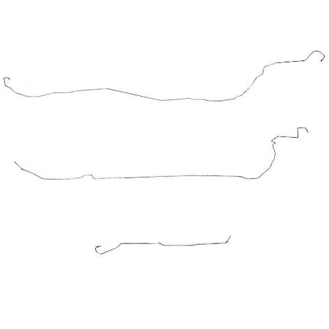 2005-07 Saturn Ion Intermediate Brake Line No-ABS Stainless - XIN0402SS