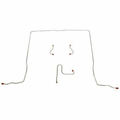 1962-64 Chevrolet Chevy II Front Brake Line Kit Standard Drum Brakes - XKT6201OM - Front Lines Car Part People