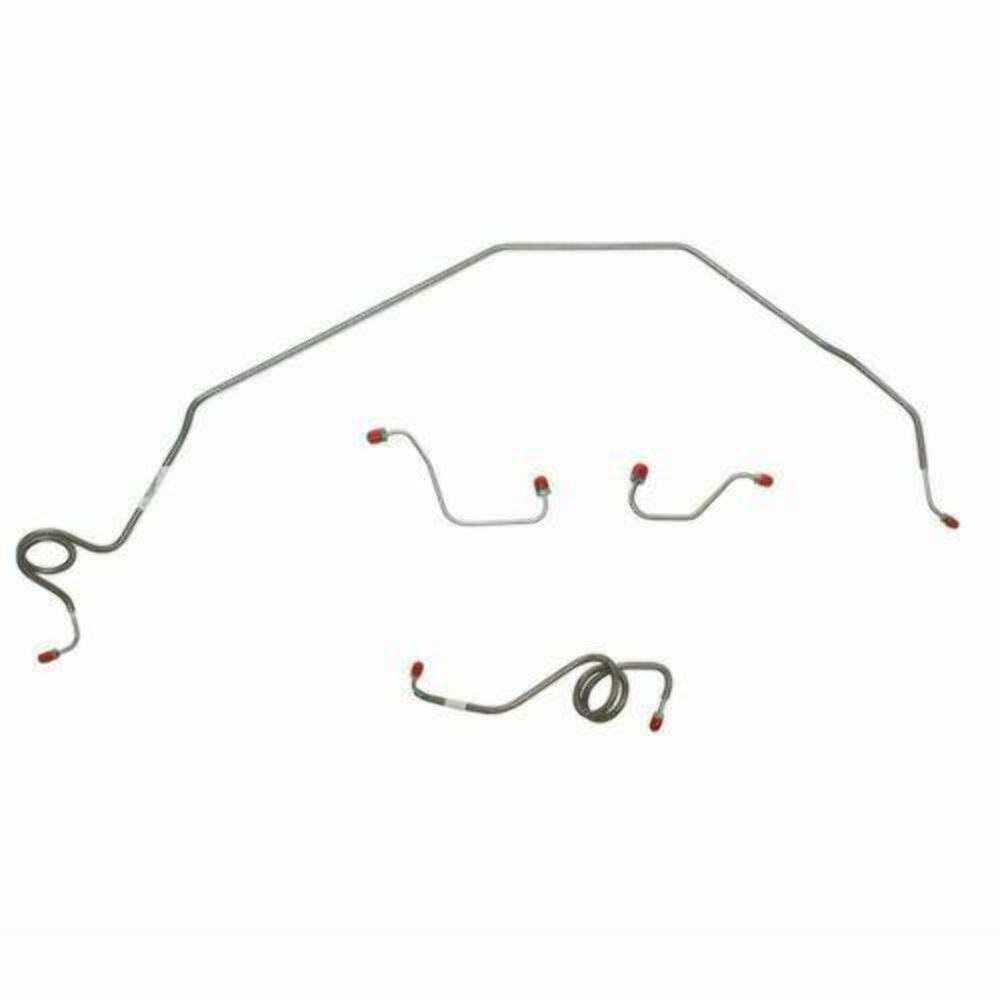 1971-73 Chevrolet Nova Front Brake Line Kit Power Disc Brake Steel - XKT7101OM - Front Lines Car Part People