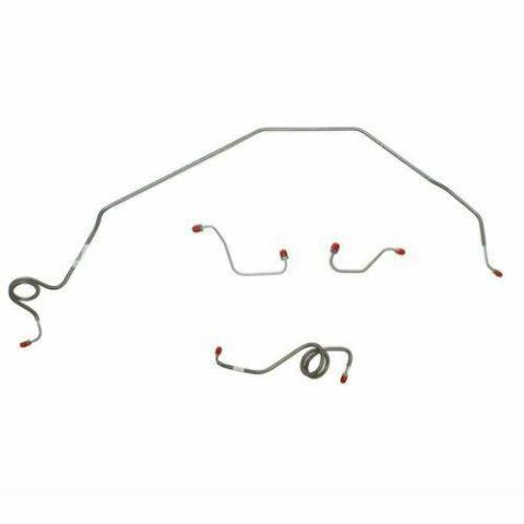 1971-73 Chevrolet Nova Front Brake Line Kit Power Disc Brake Steel - XKT7101OM