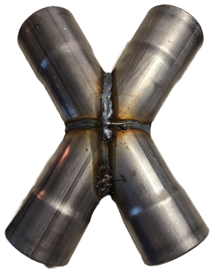 Jones Exhaust XP4 Aluminized Stamped X-Pipe 2.5 to 2.5 Dual Pipes - X Pipe Car Part People