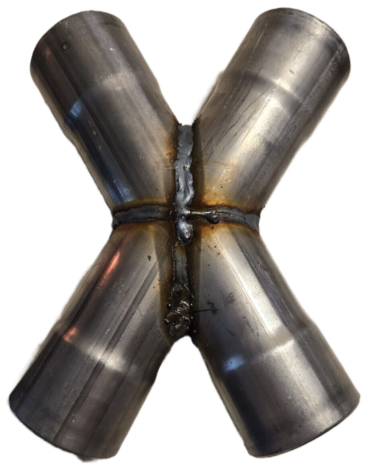 Jones Exhaust XP4 Aluminized Stamped X-Pipe 2.5 to 2.5 Dual Pipes - X Pipe Car Part People