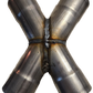 Jones Exhaust XP4 Aluminized Stamped X-Pipe 2.5 to 2.5 Dual Pipes