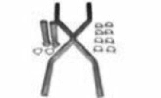 Jones Exhaust XPK6 Aluminized Stamped X-Pipe Kit 3 to 3 Dual Pipes - X Pipe Car Part People