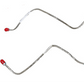 Chevrolet Cobalt 2005-2010 Rear Axle Brake Lines No ABS Stainless XRA0401SS-CP