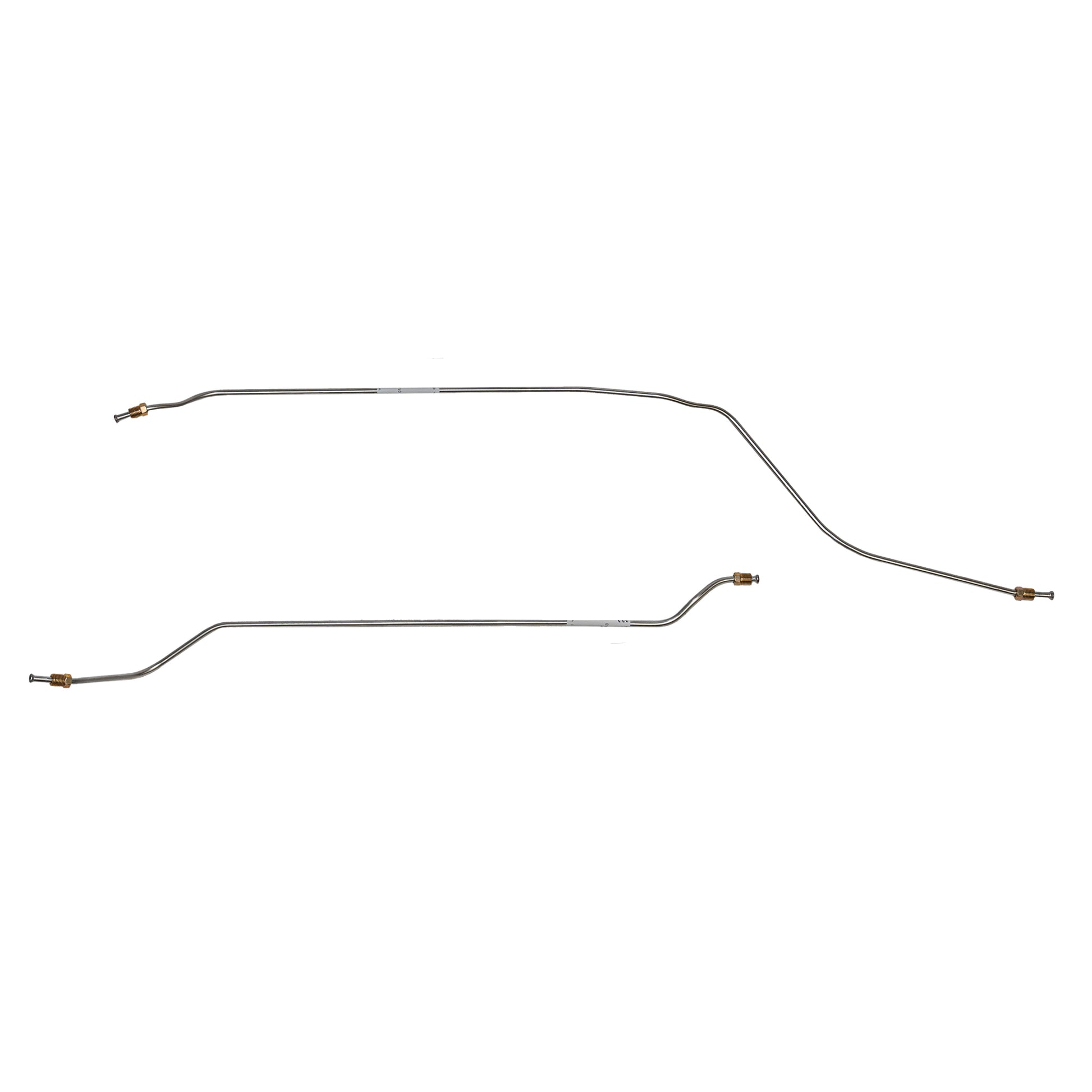 1966-67 Chevrolet Chevy II Rear Axle Lines 2 Piece Set Stainless - XRA6602SS - Rear Lines Car Part People