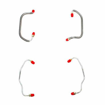 Fits 67-72 Mopar A Factory Disc Kelsey-Hayes 4-piston Caliper Line Set-YFC6701SS - Brake Line and Hose Kit Car Part People