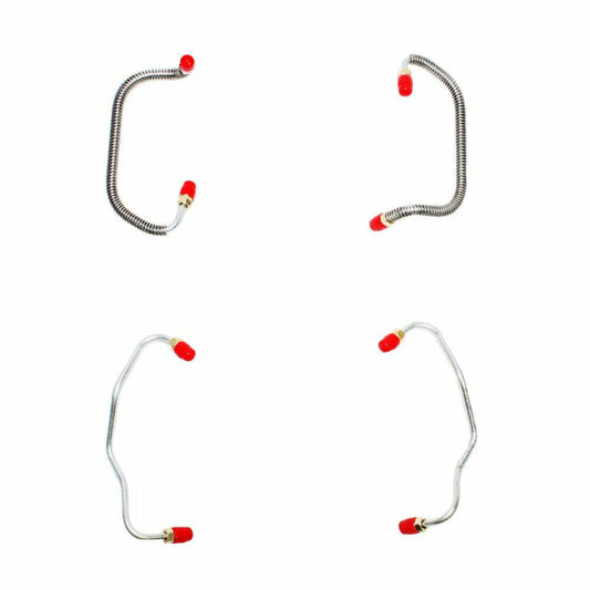 Fits 67-72 Mopar A Factory Disc Kelsey-Hayes 4-piston Caliper Line Set-YFC6701SS - Brake Line and Hose Kit Car Part People