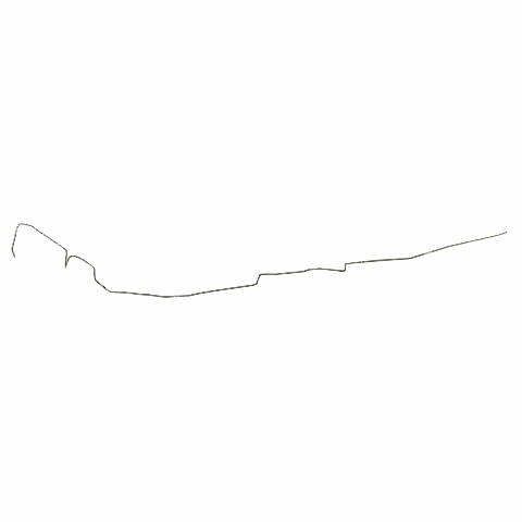 1972-74 Dodge Dart Fuel Line 3/8 Inch Tank to Pump Fuel Line Stainless YGL7303SS