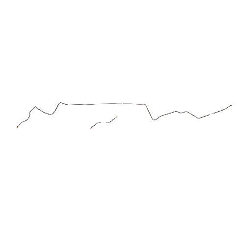 1967-70 Dodge Dart Intermediate Brake Line Disc Brakes 2 Piece - YIN6702SS