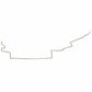 1972-74 Dodge Dart Intermediate Brake Line w/ 111 inch Wheel Base - YIN7301SS
