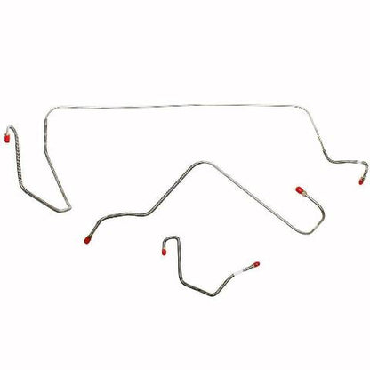 1964-66 Dodge Dart Front Brake Line Kit Standard Disc Brakes Stainless YKT6411SS