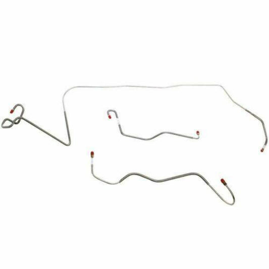 1966 Dodge Dart Front Brake Line Kit with Standard Brakes Stainless - YKT6601SS - Front Lines Car Part People