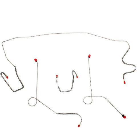 1967-75 Dodge Dart Front Brake Line Kit Power Disc Brake Conversion Stainless YKT6712SS