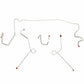 1973 Dodge Dart Front Brake Line Kit Power Disc/Drum Brake Kit - YKT7302OM