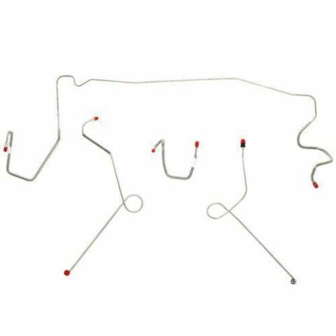 1973 Dodge Dart Front Brake Line Kit Power Disc/Drum Brake Kit - YKT7302OM