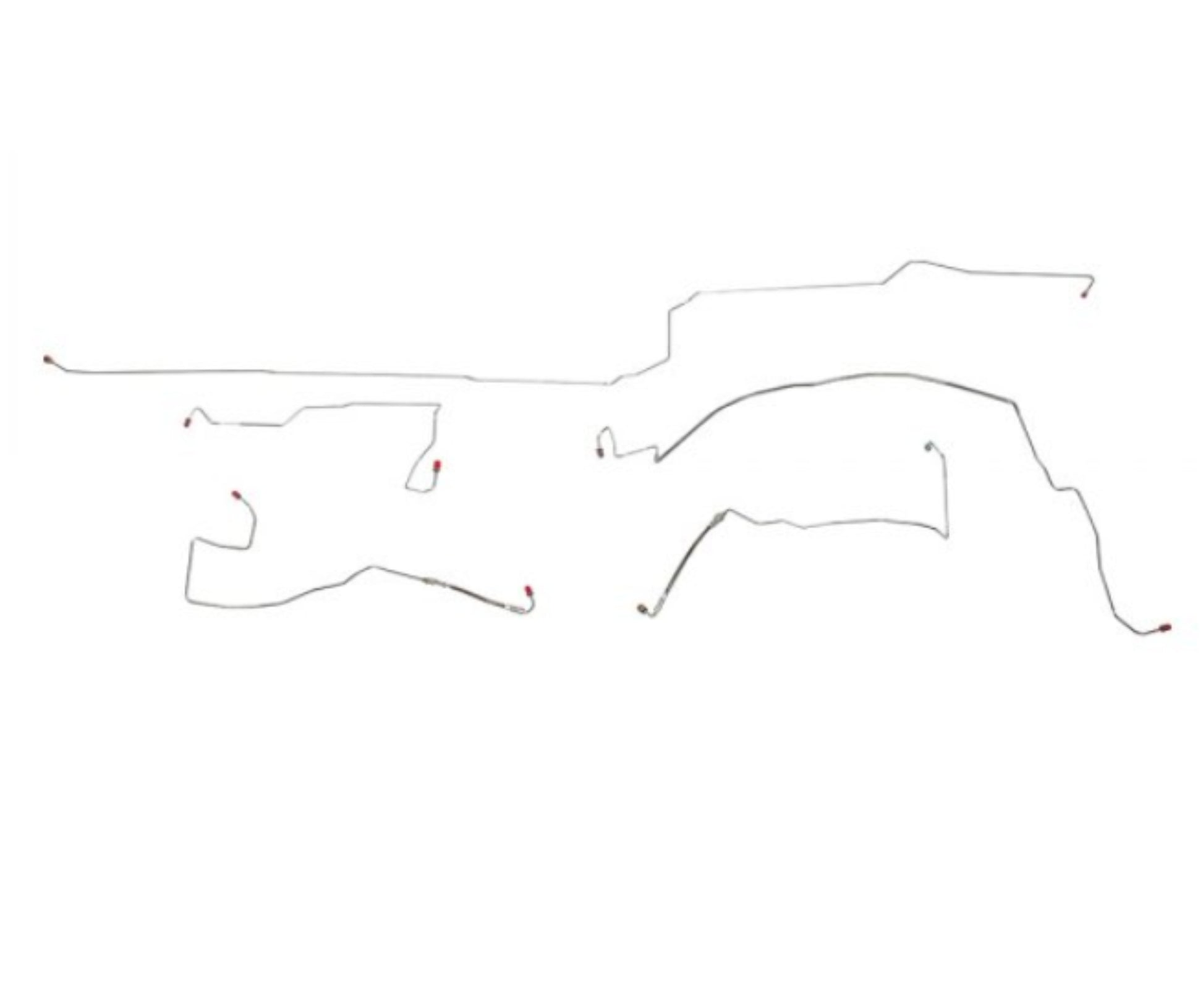 1999-04 Chrysler 300M Front Brake Line Kit AWABS w/ Traction Control - YKT9901OM - Front Lines Car Part People