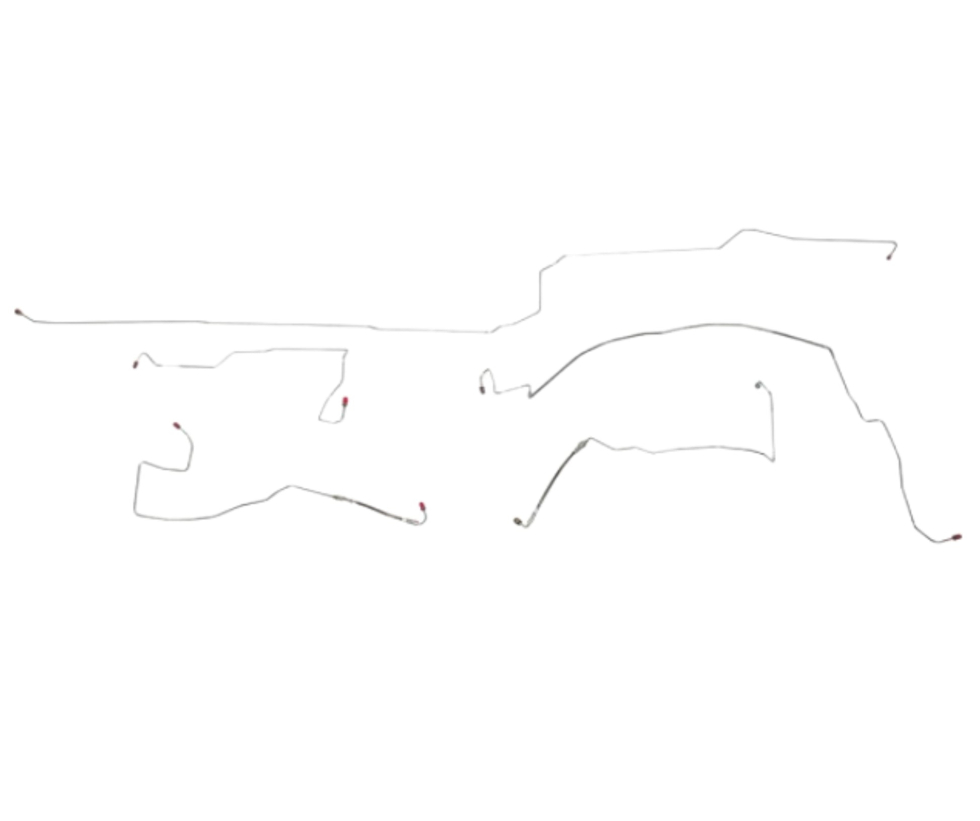 1999-04 Chrysler 300M Front Brake Line Kit AWABS w/ Traction Control - YKT9901SS - Front Lines Car Part People