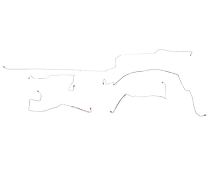 1999-04 Chrysler 300M Front Brake Line Kit AWABS w/ Traction Control - YKT9901SS - Front Lines Car Part People