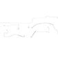 1999-04 Chrysler 300M Front Brake Line Kit AWABS w/ Traction Control - YKT9901SS