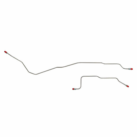 67-69 Mopar A-Body, Dana Rear Axle Lines; Steel; Fine Lines YRA6703OM - Brake Hoses Car Part People