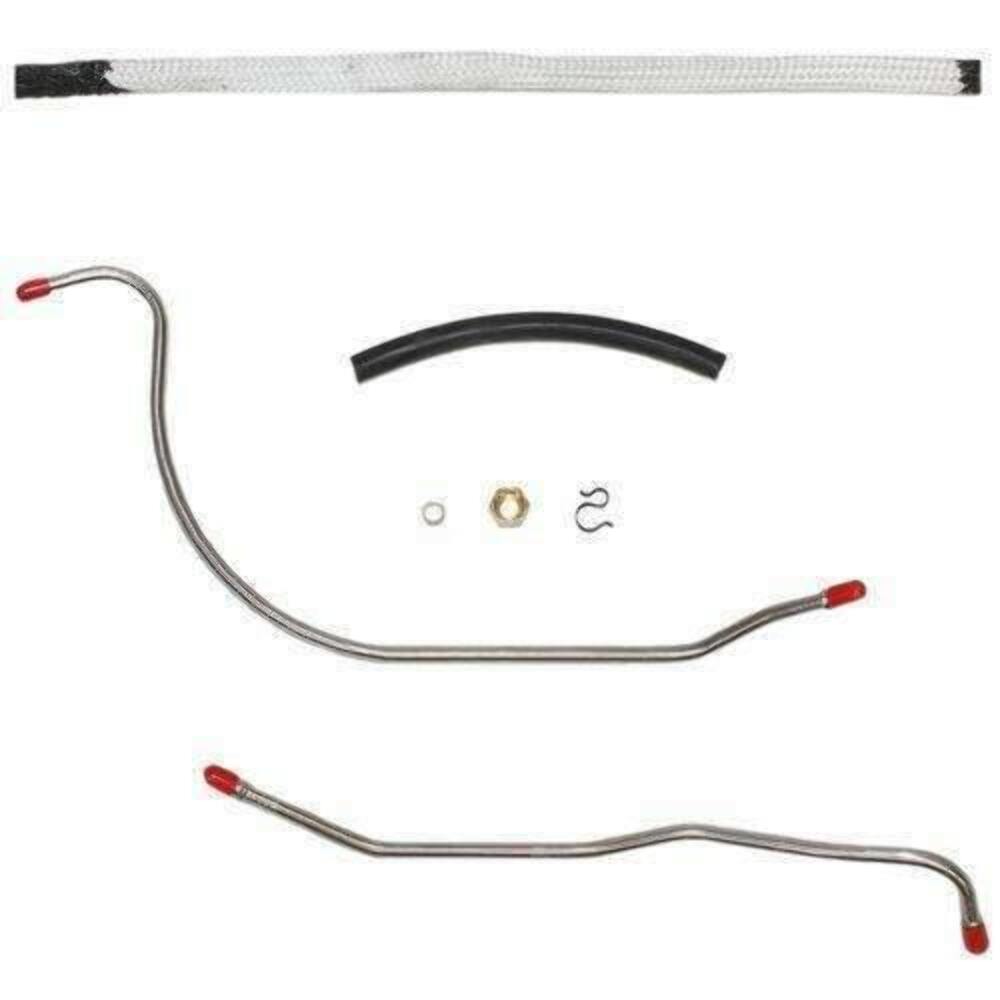 64-65 Ford Mustang Carburetor Tube Kit 170 CID 6 Cyl 1 BBL Stainless Steel - Pre-Bent Fuel Lines Car Part People