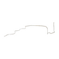 1964-66 Ford Mustang Fuel Line Kit V8 3/8 Inch Tank-Pump Fuel Line - ZGL6503SS