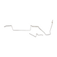 For Ford Mustang 1967-1970 Fuel Line Kit 6 Cylinder 2 Piece 5/16"-ZGL6701SS-CPP