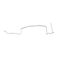 1967 Ford Mustang Fuel Line Kit 6cyl 5/16" Tank to Pump Stainless ZGL6706SS