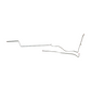 1969 Ford Mustang Fuel Line Kit 8 cyl 3/8 Inch Tank-Pump Fuel Line ZGL6902OM