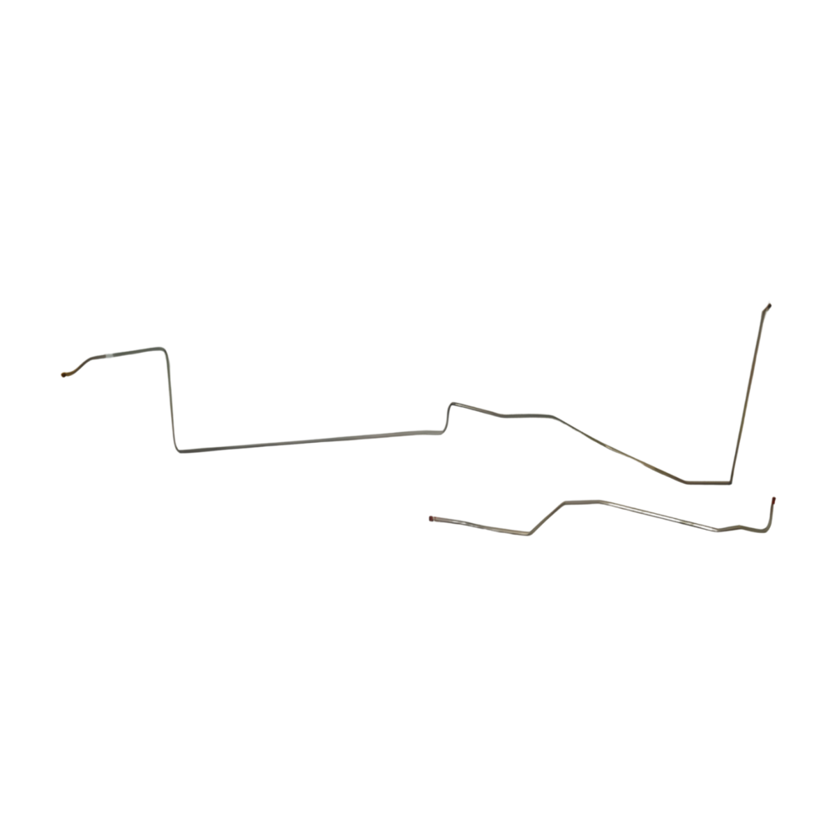 1969 Mercury Cougar Fuel Line Kit 2 Piece 3/8 Inch Fuel Line Stainless ZGL6912SS - Pre-Bent Fuel Lines Car Part People
