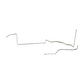 1971-73 Mercury Cougar Fuel Line Kit 8cyl 2 Piece 3/8 Line Stainless - ZGL7112SS